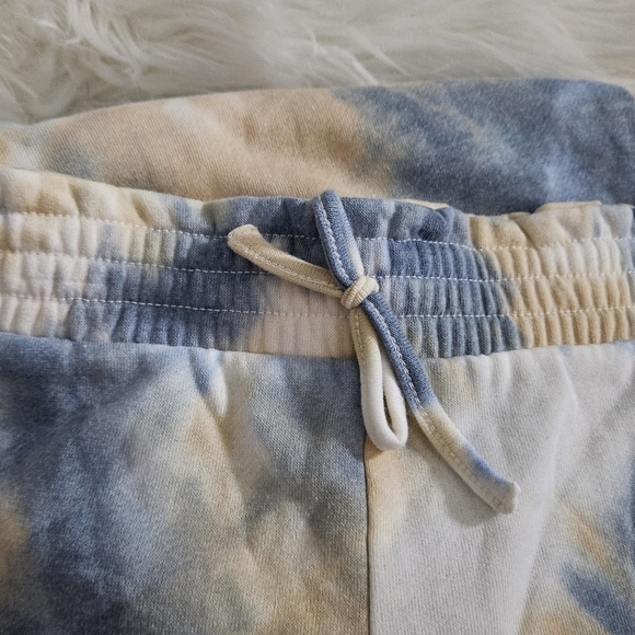 #111 & Other Stories Tie-Dye Track Pants in Blue and Tan - Picture 2 of 2
